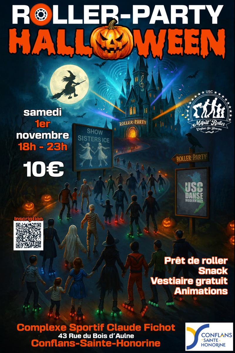MilPat'Roller, Roller Party et Halloween le 1er novembre